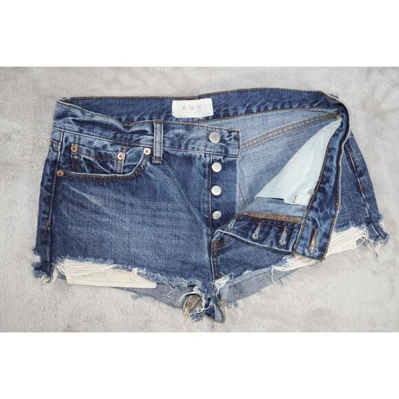 Free People Women’s- We The Free Denim Shorts Size 29 - Picture 1 of 9